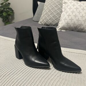 Steve Madden Black Ankle Booties